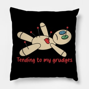 Grudge Holder Voodoo Doll Tending To My Grudges Pillow