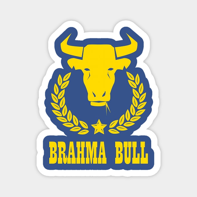 Brahma Bull Golden Magnet by DanielCostaart
