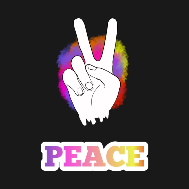 peace  hand by Look Happy