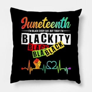 Juneteenth Blackity Black History African America Pillow