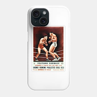 BOXING MATCH ITALY POLITEAMA GARIBALDI Palermo Vintage Phone Case