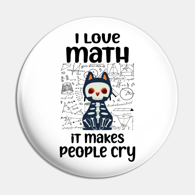 i love math it makes people cry Teacher Lover cat and math Pin by yalp.play