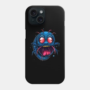 Blue Shrimp Smiling Phone Case