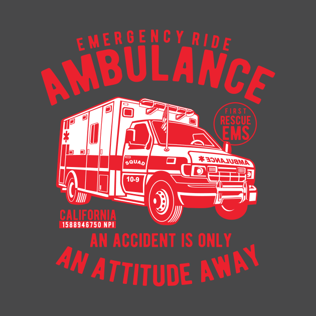 AMBULANCE, EMERGENCY RIDE by BlackSideDesign