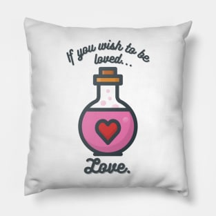 If You Wish to Be Loved... Love (Not a Love Potion) Pillow