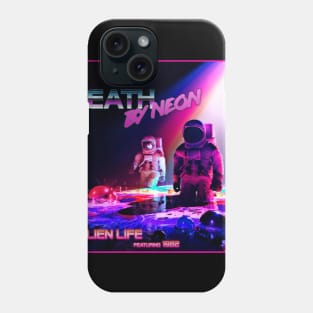 Death By Neon Official logo design - album cover Alien Life feat 1982 Phone Case