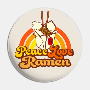 Peace Love Ramen Pin