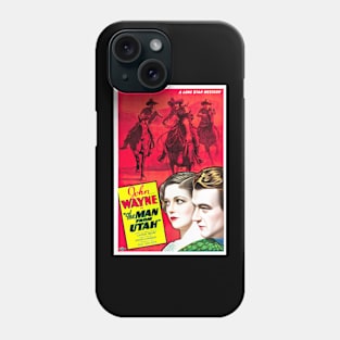 Movie poster for the movie The Man From Utah Phone Case