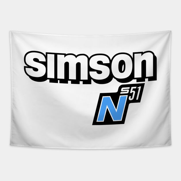 Simson S51 N Logo (v2) Tapestry by GetThatCar