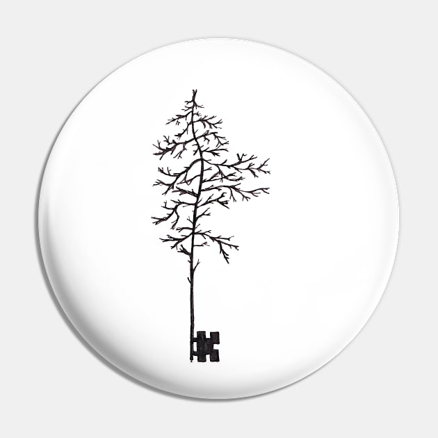 Tree Key Pin by marissafv