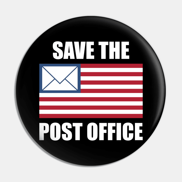 Save The Post Office 2020 USA Pin by oskibunde