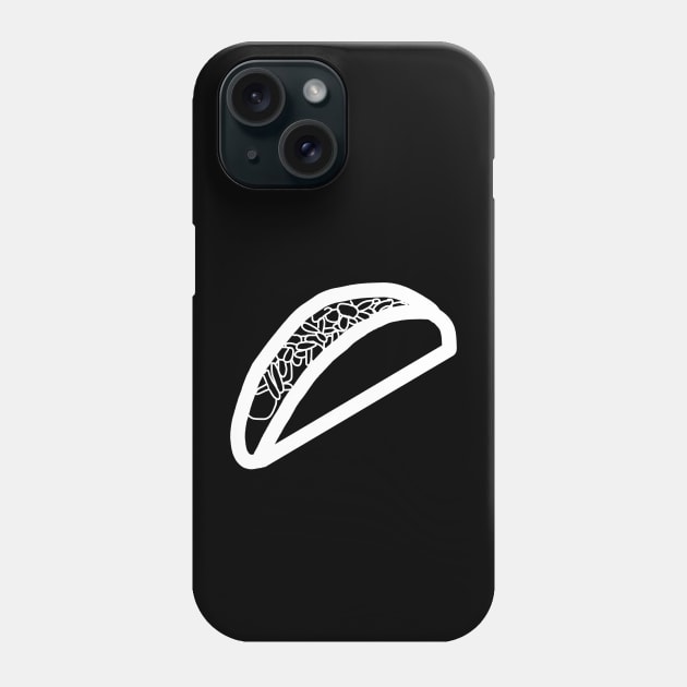 Whiteline Taco Phone Case by ellenhenryart