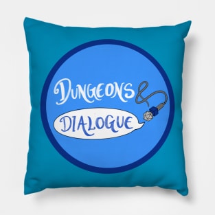 Dungeons and Dialogue Logo Pillow