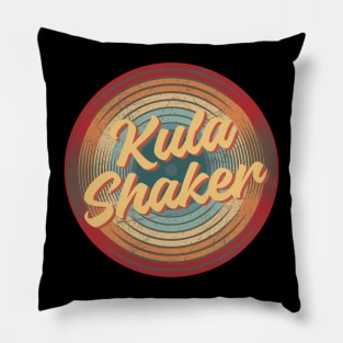 kula shaker vintage circle Pillow