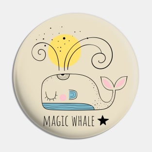 Whale Scandinavian Magic Pin