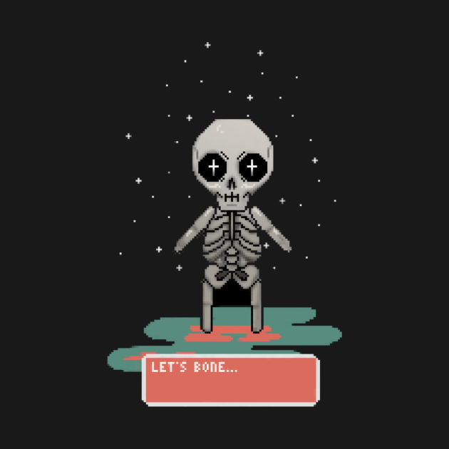 Discover Let's Bone ;) - Pixel - T-Shirt