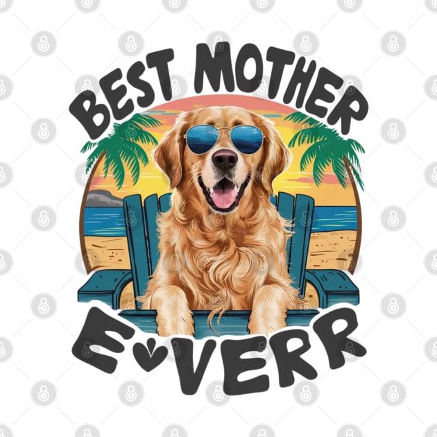 Golden retriever dog mom mothers day quotes funny by Oasis Designs