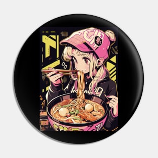 Noodle Girl # 2 Pin