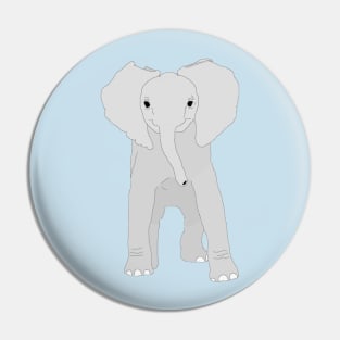 Baby Elephant Cartoon Pin