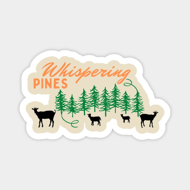 Whispering Pines Working Goat Ranch Orange and Black Magnet by TouchofAlaska