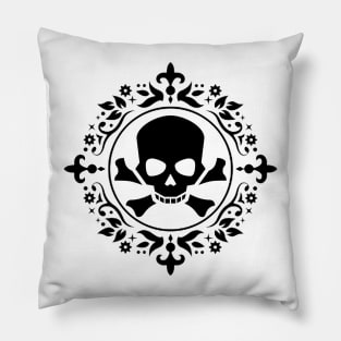 Skull and Crossbones Pillow