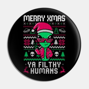 Alien Christmas - Funny Ugly Sweater Xmas Gift Pin