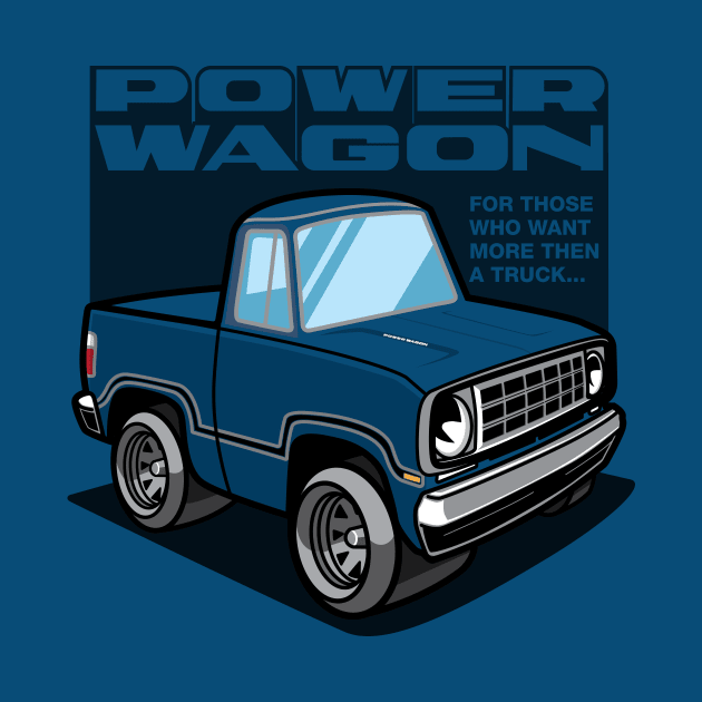 Medium Blue Iridescent - Power Wagon by jepegdesign