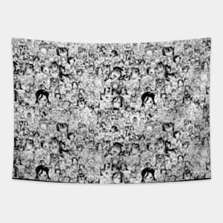 Ahegao Faces Tapestry