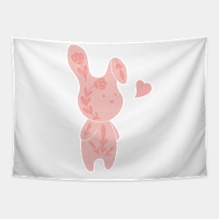 Pink rabbit Tapestry