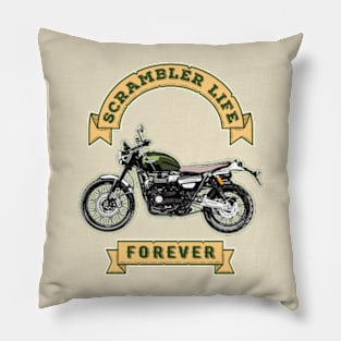 Scrambler Life Forever Pillow