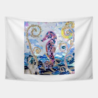 Seahorse Mosaic Tapestry