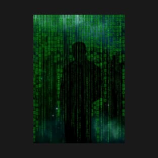 Matrix style binary codes. T-Shirt