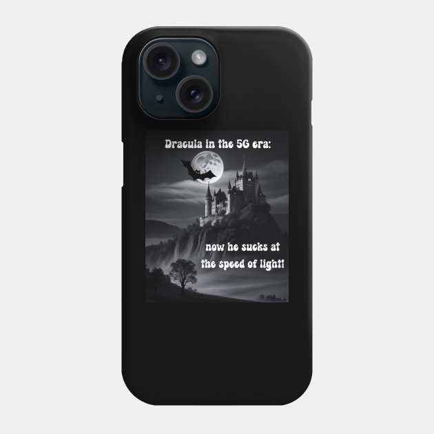 Dracula 5G era Phone Case by CyberFather