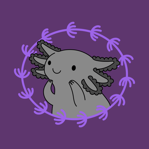 Axolotl Grey by natelledrawsstuff