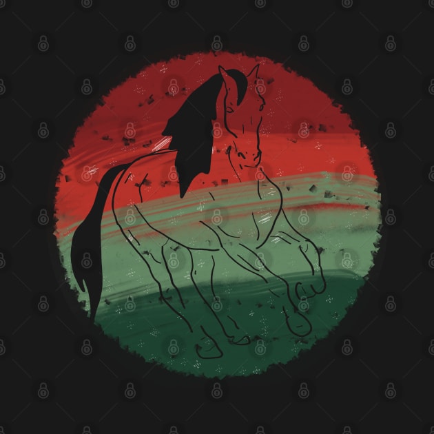 Christmas orb - Running horse by RedHeadAmazona