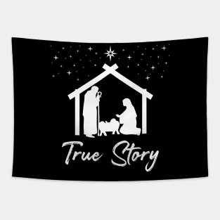 Christmas Nativity True Story Nativity Scene Tapestry