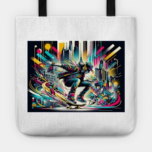 Urban Dreamscape: A Symphony of Street Art and Cosmic Visions Tote