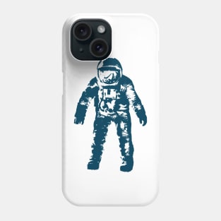 Blue Vector Illustration of Astronaut Spaceman Phone Case