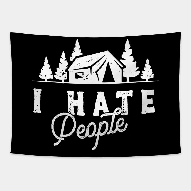 I Hate People Tapestry by WMKDesign