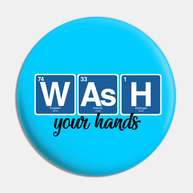 Wash your hands Pin by cariespositodesign
