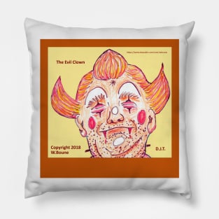 The Evil Clown Pillow