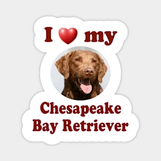 I Love My Chesapeake Bay Retriever Magnet