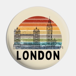 London sunset design Pin