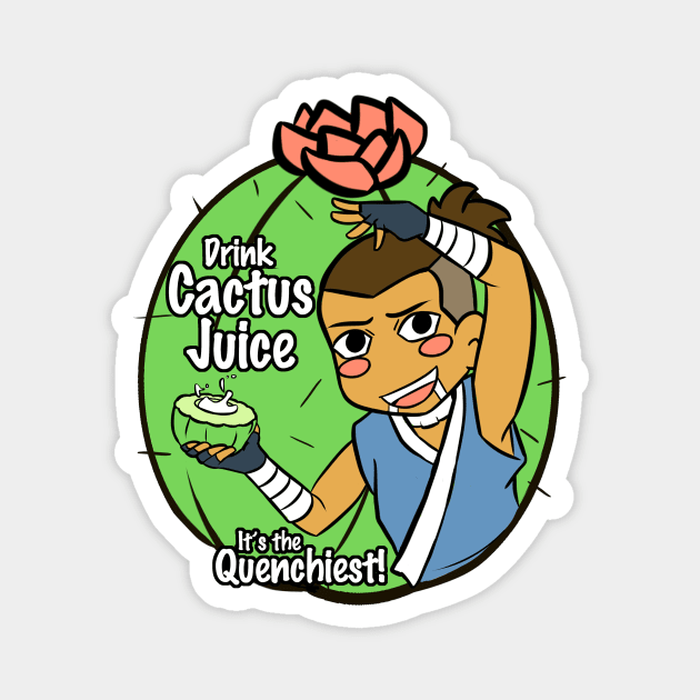 Drink Cactus Juice! Magnet by kalgado