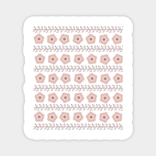 Boho Flower Cute Simple Floral Pattern Design Magnet