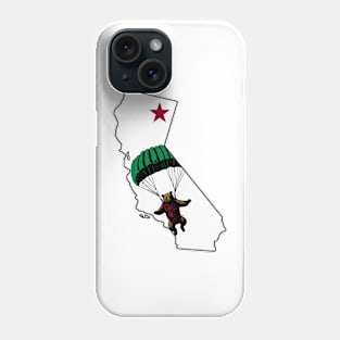 Skydiving California Bear Phone Case