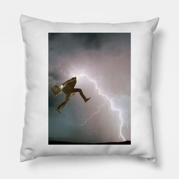 Lightning man Pillow by Goodlucklara