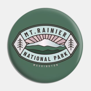 Mount Rainier National Park Logo Pin