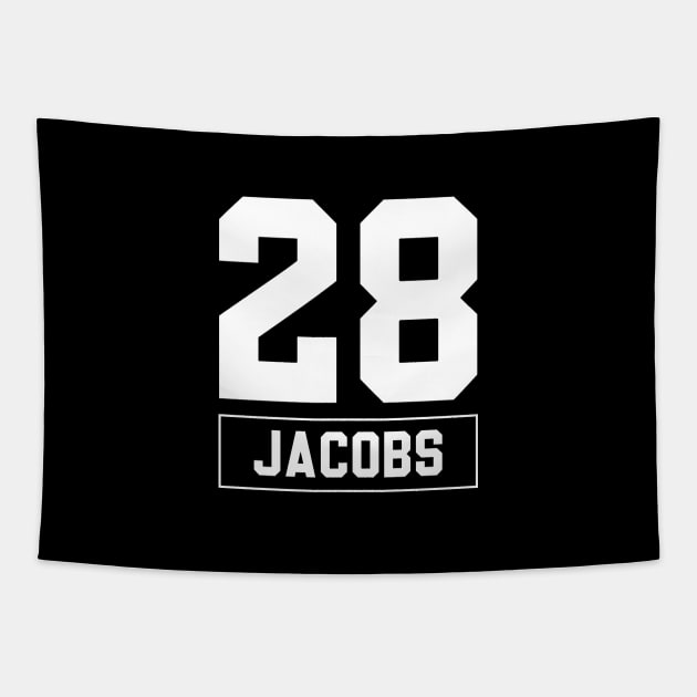 Josh Jacobs Raiders Tapestry by Cabello's