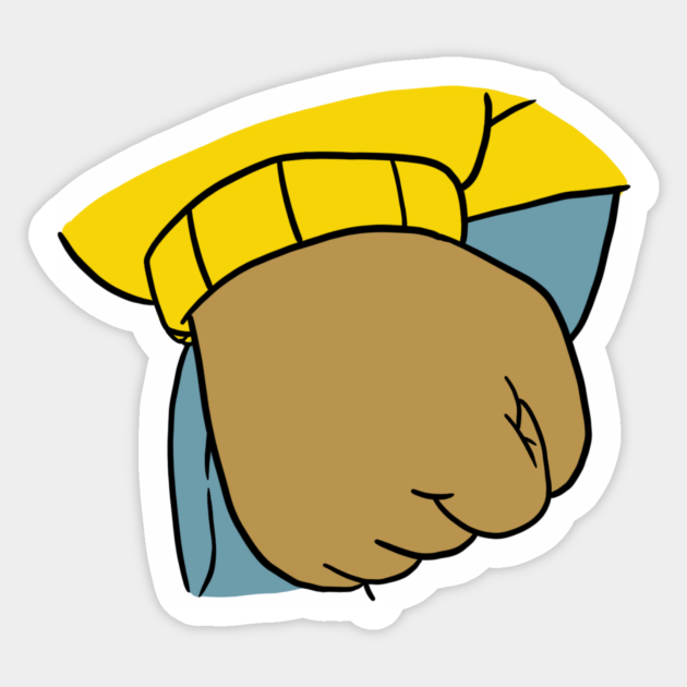 Arthur S Fist Meme Humor Sticker Teepublic